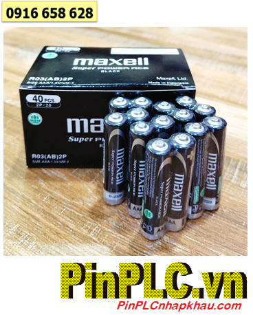COMBO 1HỘP 40viên Pin AAA 1.5v Maxell R03(AB)2P Super POWER ACE _Giá chỉ 95.000đ/ HỘP 40viên